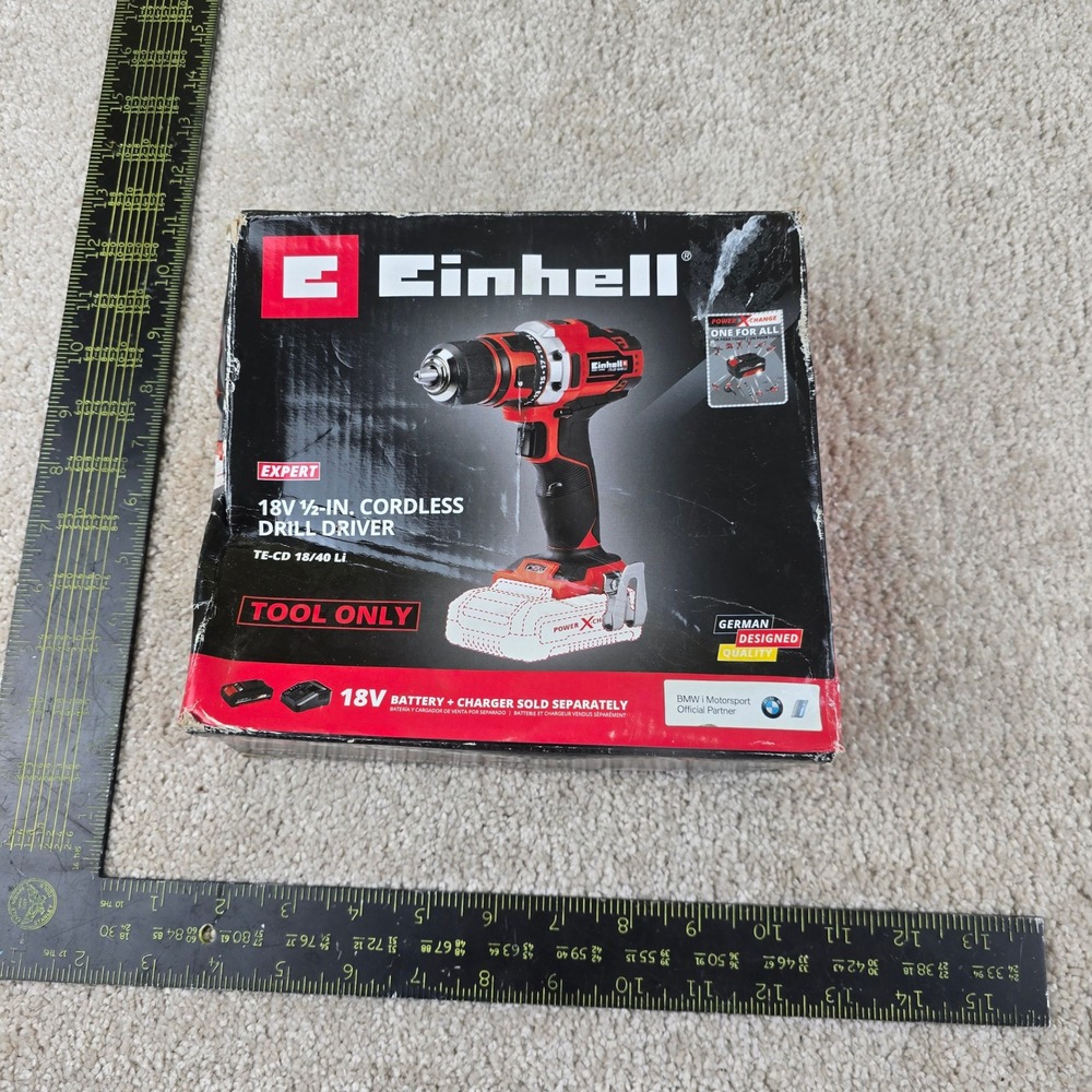 Einhell Cordless Drill Driver Red 18V 1/2-in Expert TE-CD 18/40 Li Tool Only
